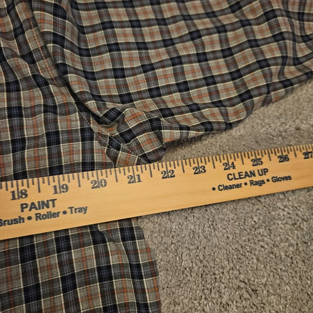 Banana Republic Men's Plaid Shirt M 15-15.5 100% Cotton Long Sleeve Button Front